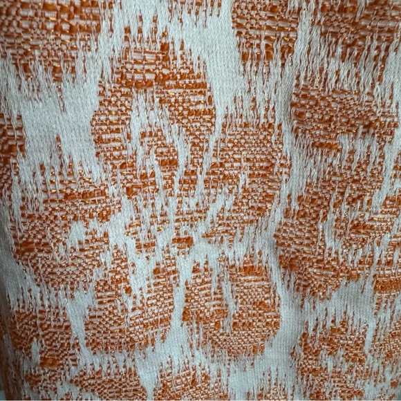 TRINA TURK Sunkissed Floral Jacquard Keyhole Sheath Dress m Orange White Mini 4 - Picture 5 of 8
